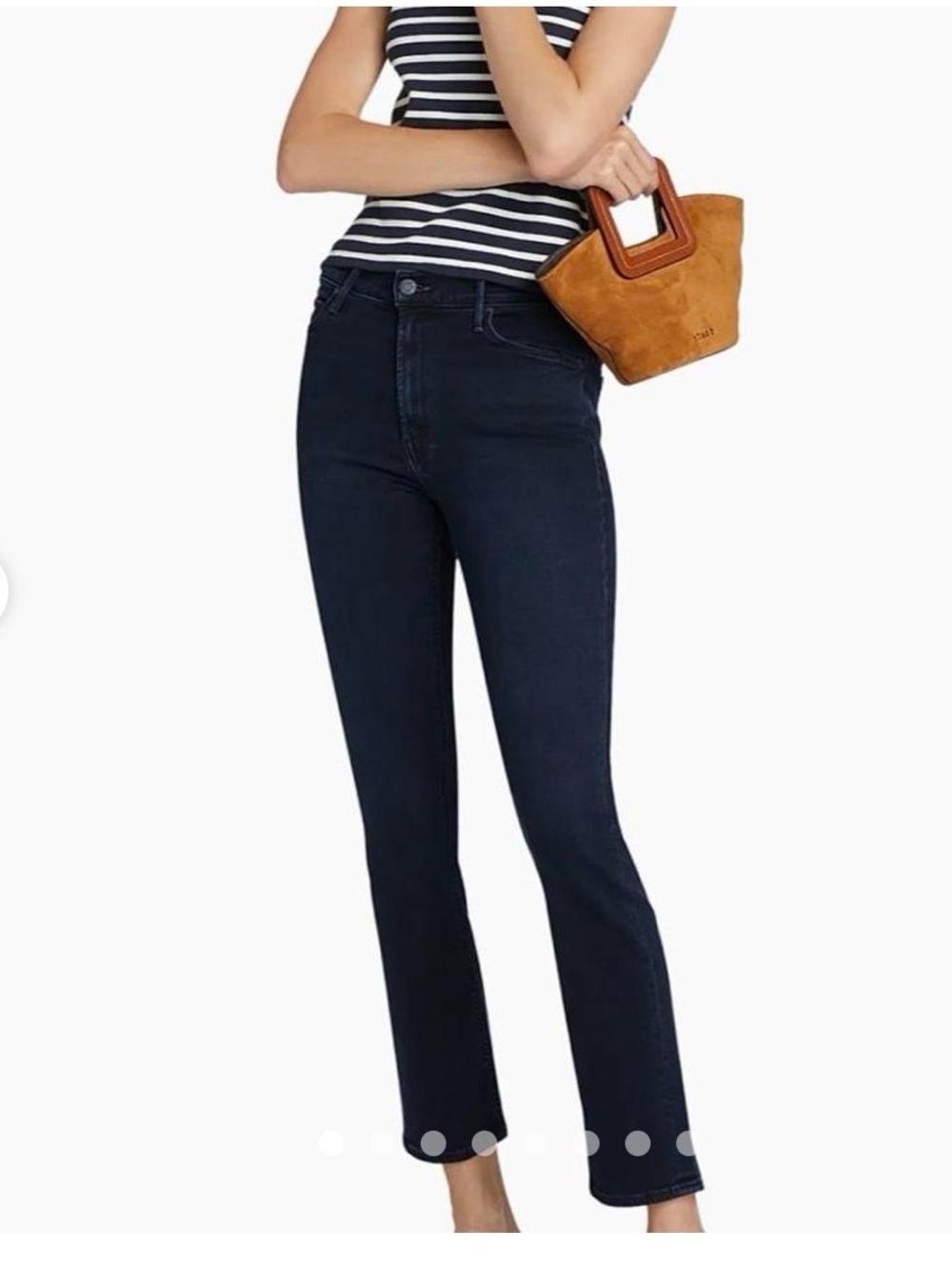 MOTHER Mid Dazzler Ankle Fray Jeans